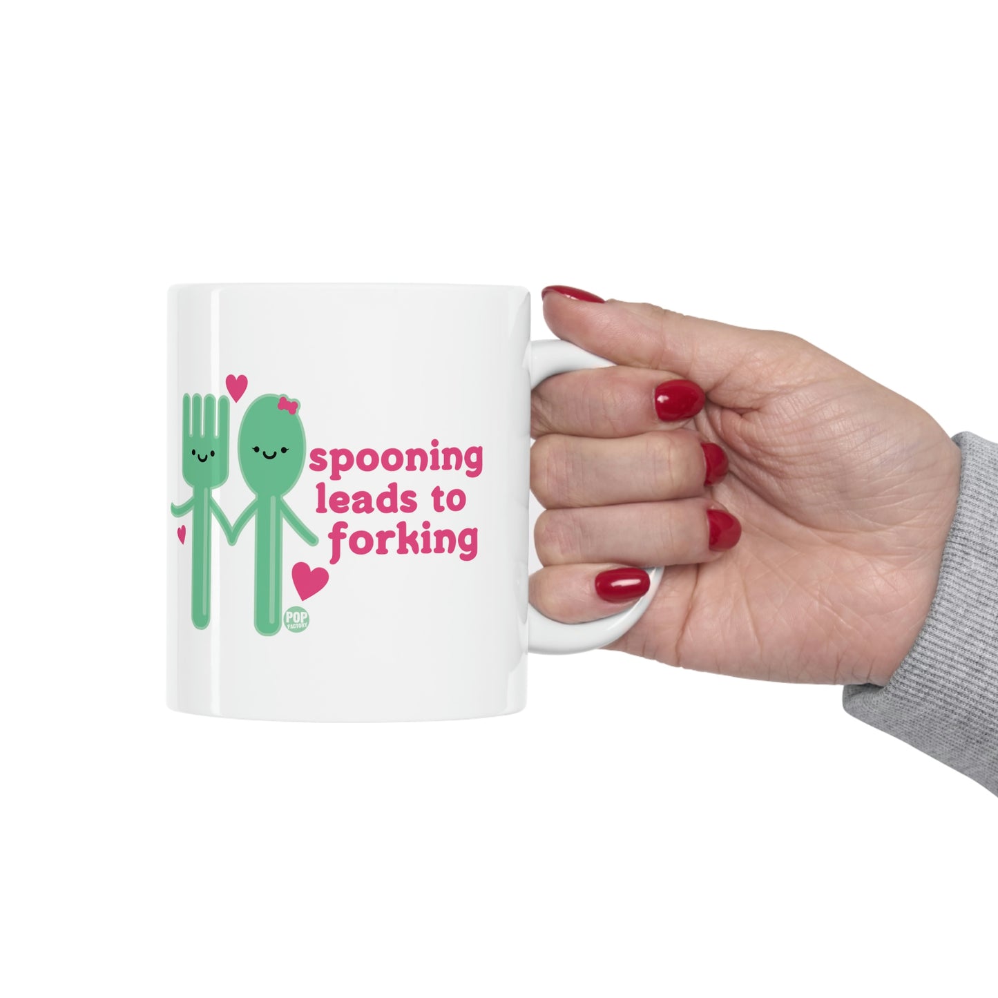 Spooning Leads To Forking Mug