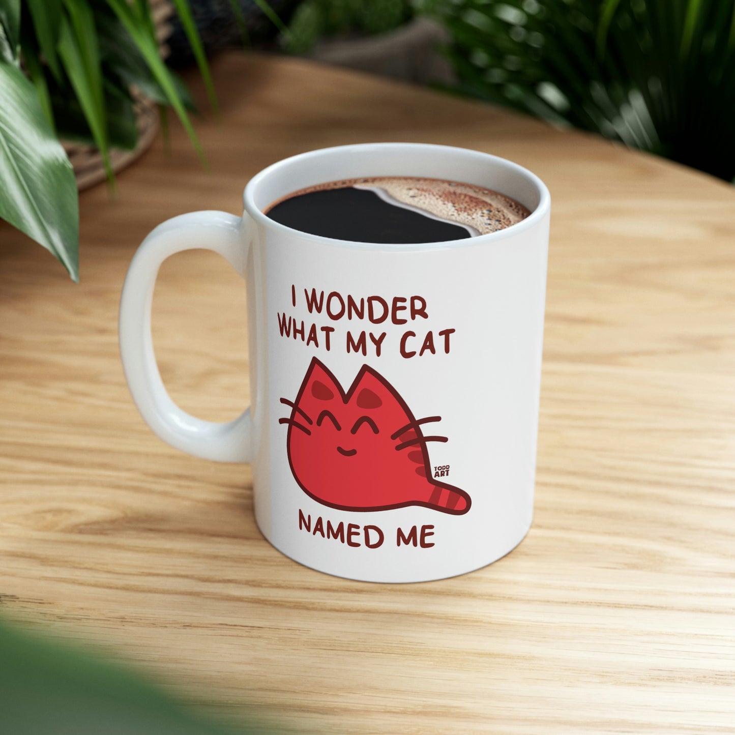 Wonder What My Cat Named Me Mug