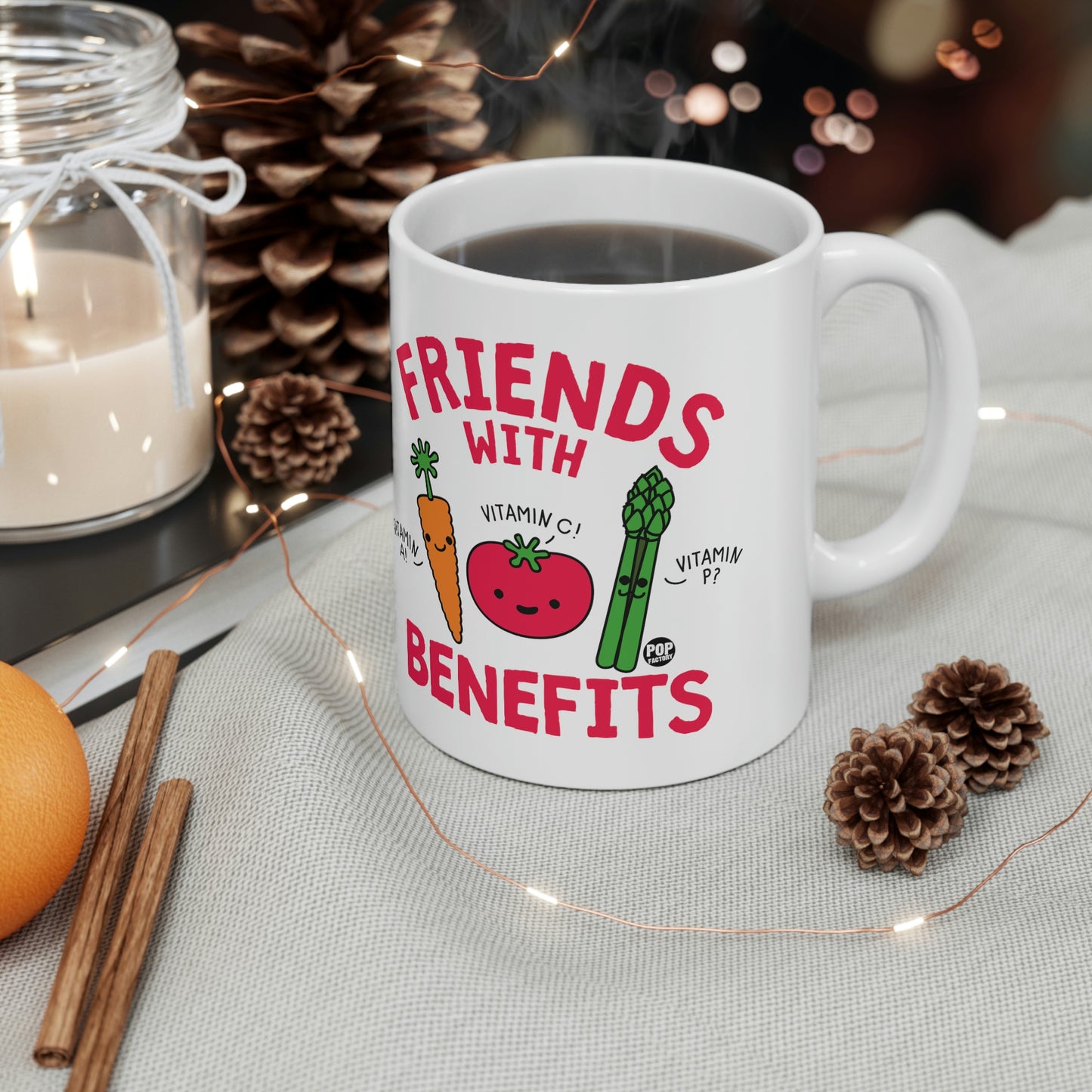 FRIENDS WITH BENEFITS VEGGIES COFFEE MUG