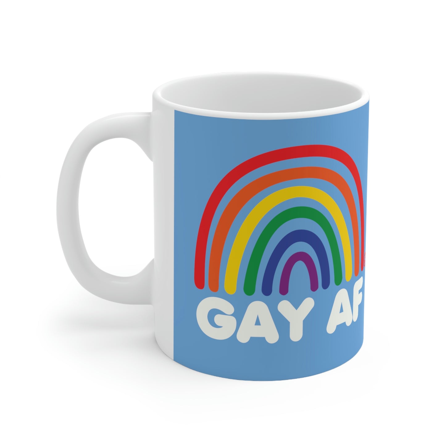 GAY AF RAINBOW COFFEE MUG