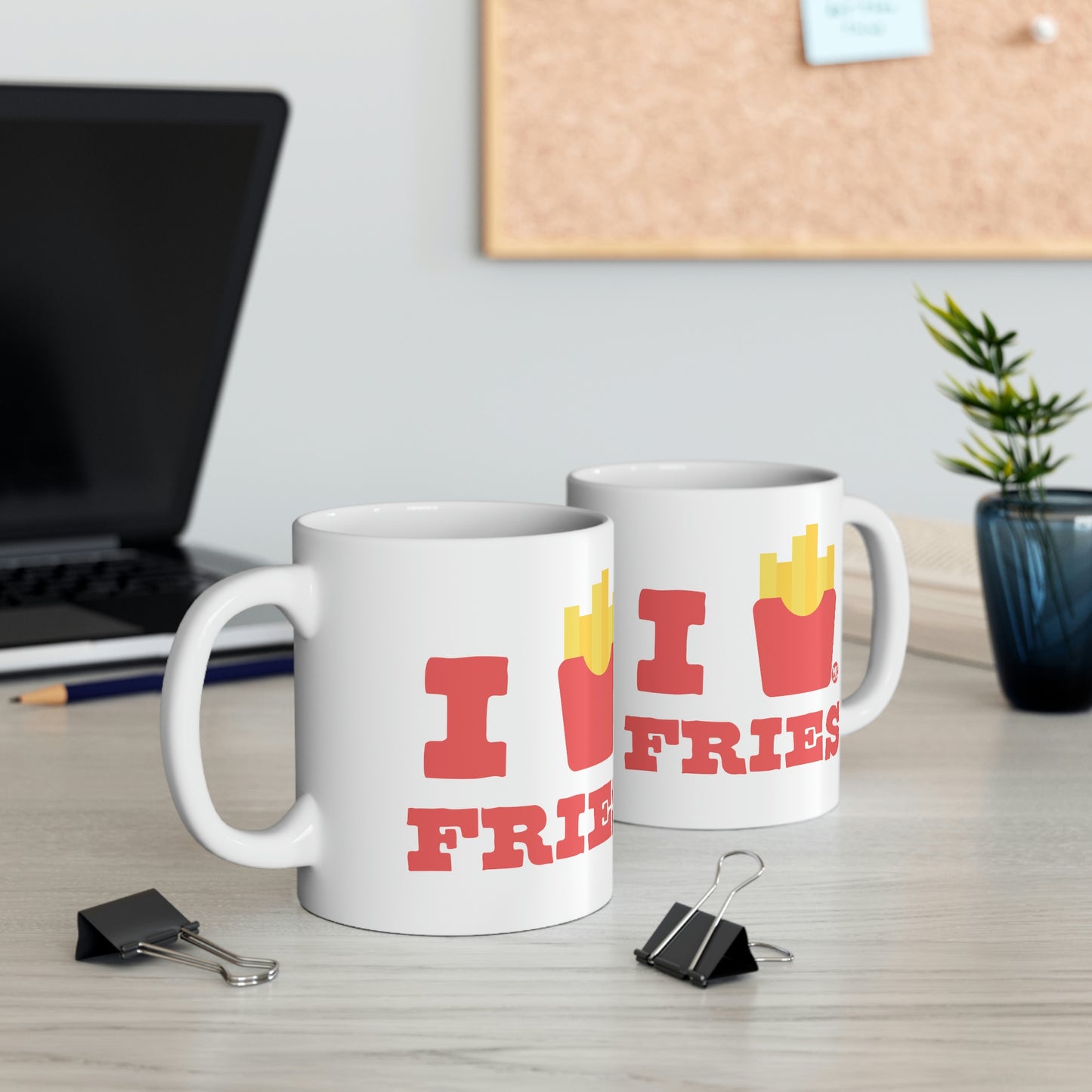 I LOVE FRIES COFFEE MUG