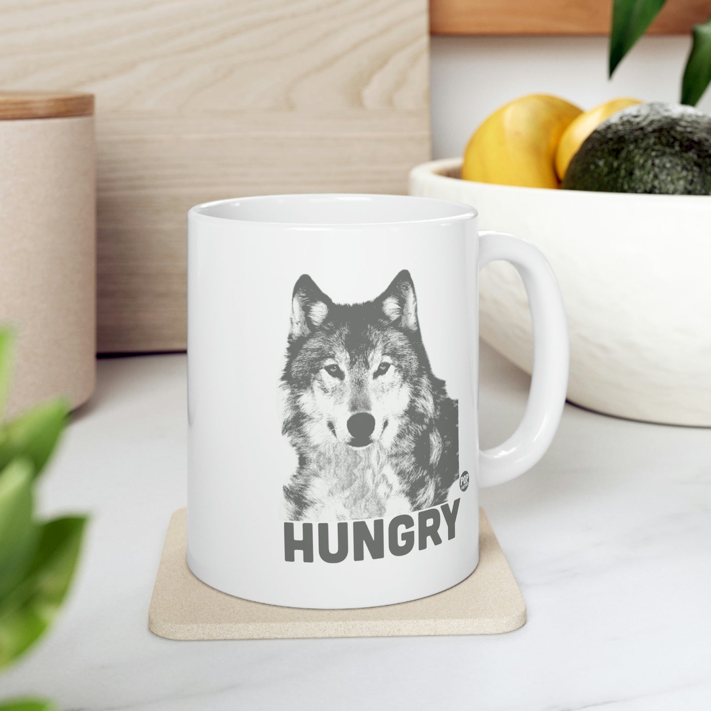 HUNGRY WOLF COFFEE MUG