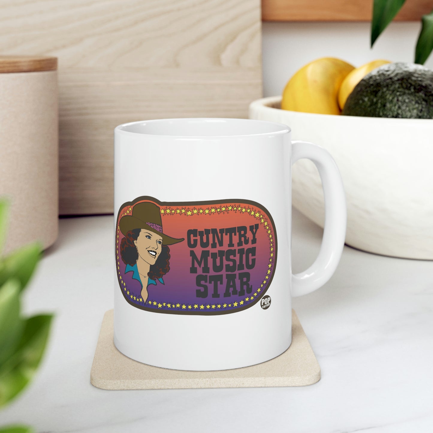 CUNTRY MUSIC STAR COFFEE MUG