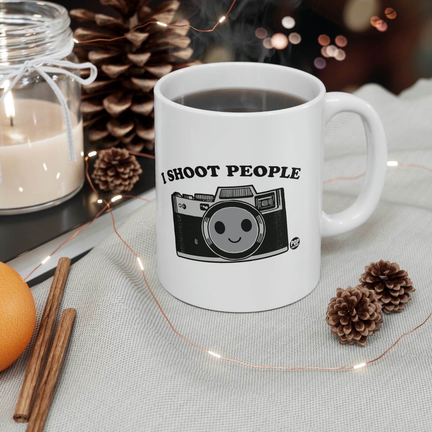 I SHOOT PEOPLE COFFEE MUG