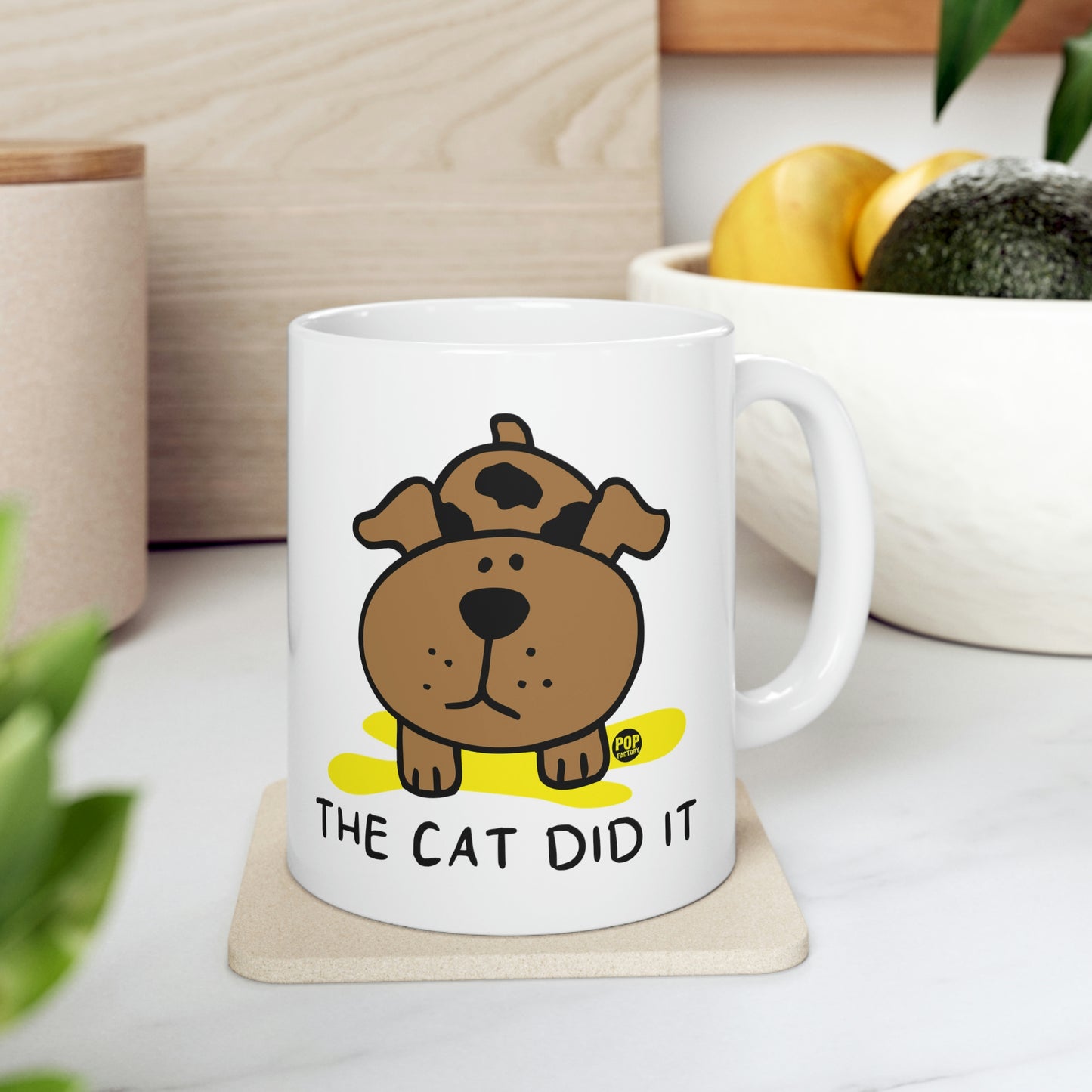 CAT DID IT COFFEE MUG