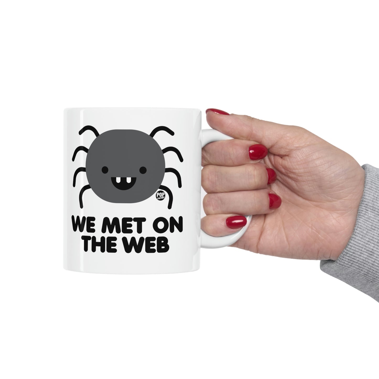 We Met On Web Spider Mug