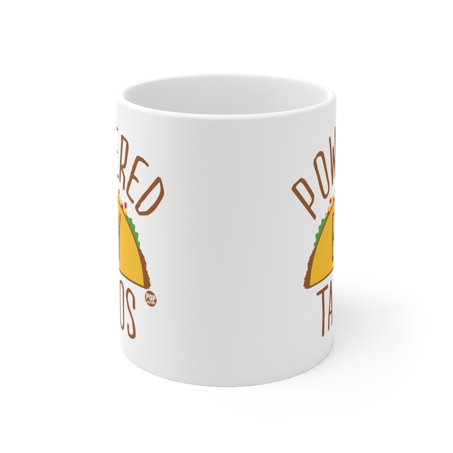 POWERED BY TACOS COFFEE MUG