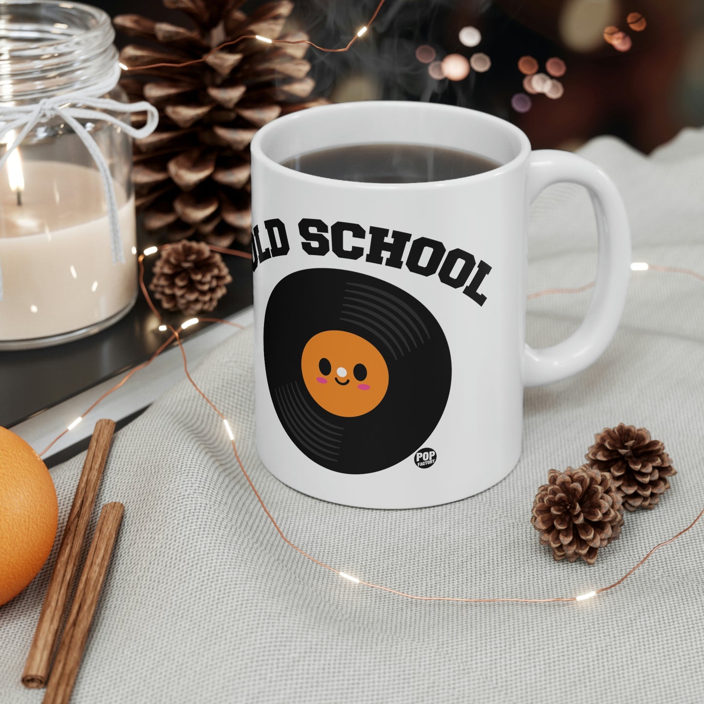 OLD SCHOOL RECORD COFFEE  MUG