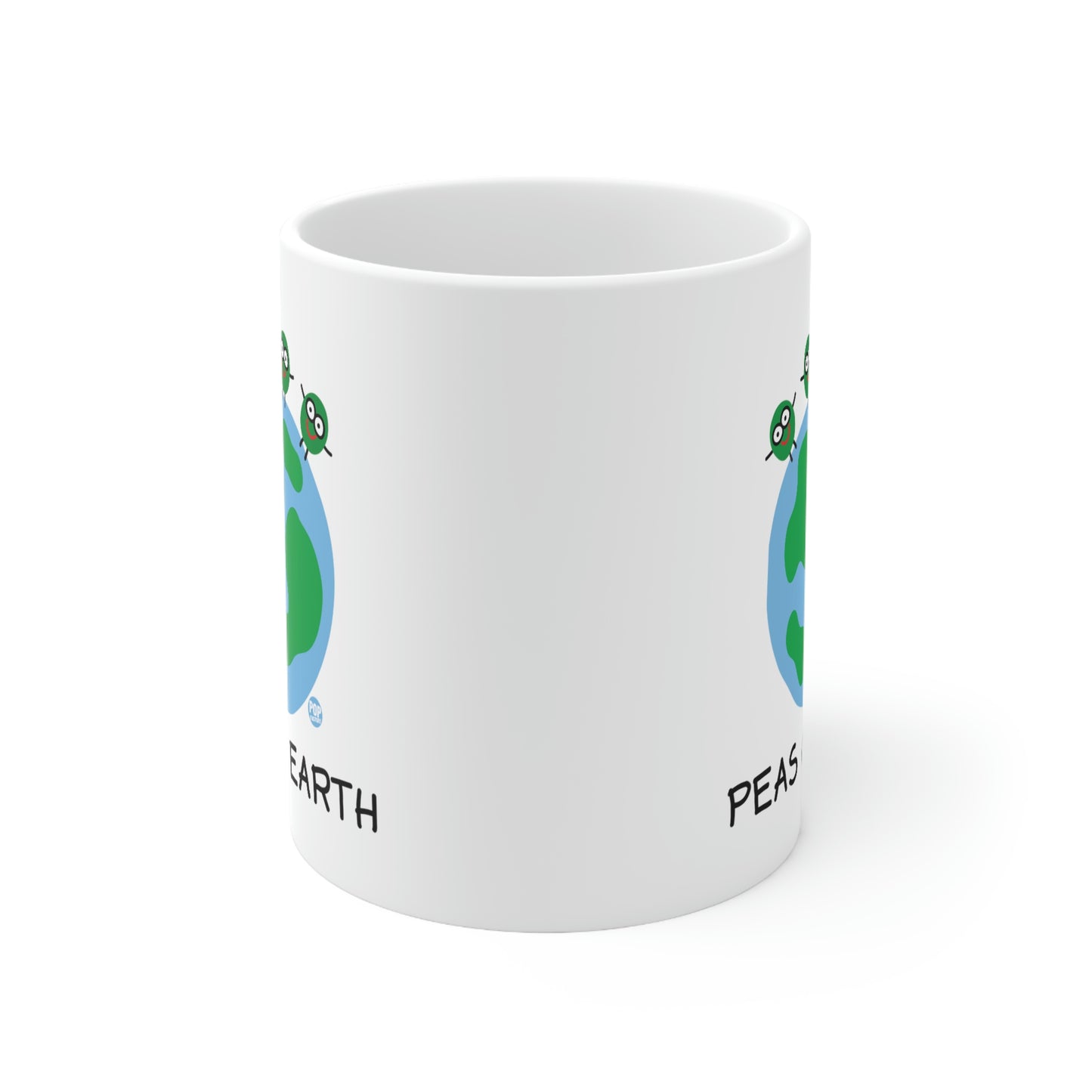 PEAS ON EARTH COFFEE MUG