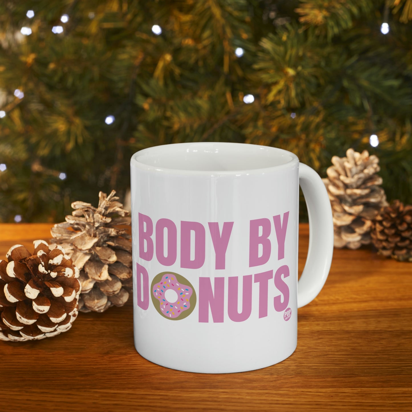 BODY BY DONUTS COFFEE MUG