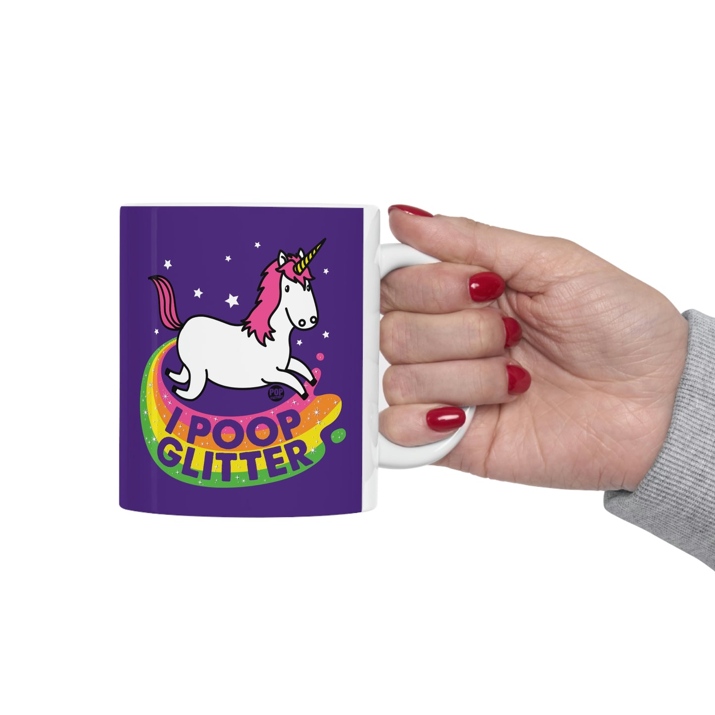 I Poop Glitter Unicorn Coffee Mug