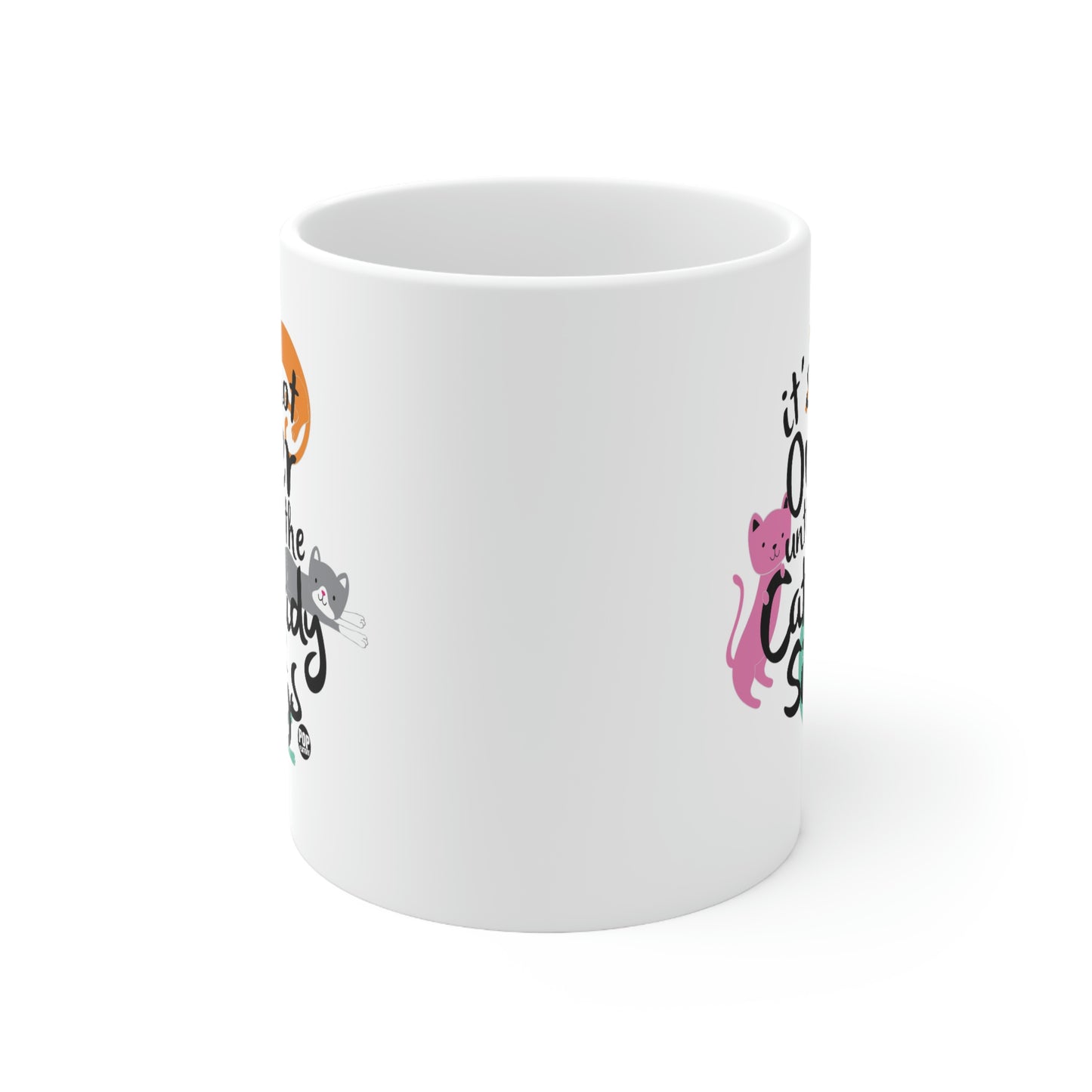 IT'D NOT OVER UNTIL THE CATLADY SINGS COFFEE MUG