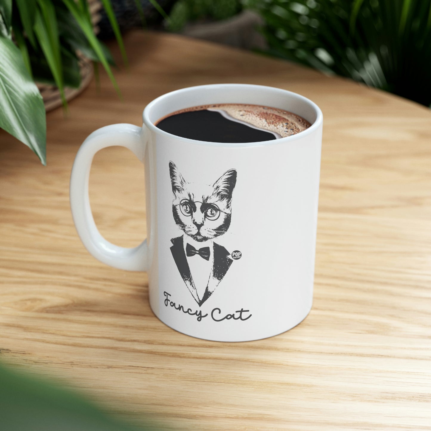 FANCY CAT TUX COFFEE MUG