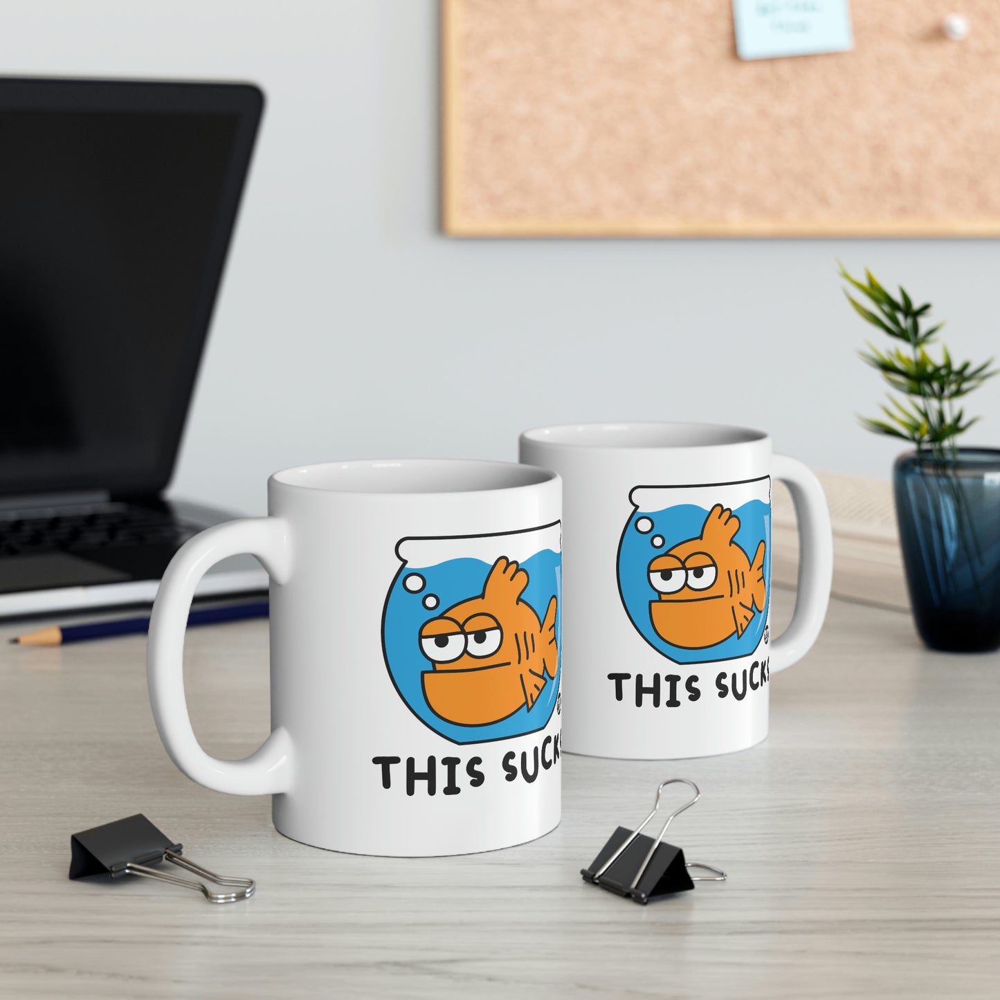 This Sucks Goldfish Mug