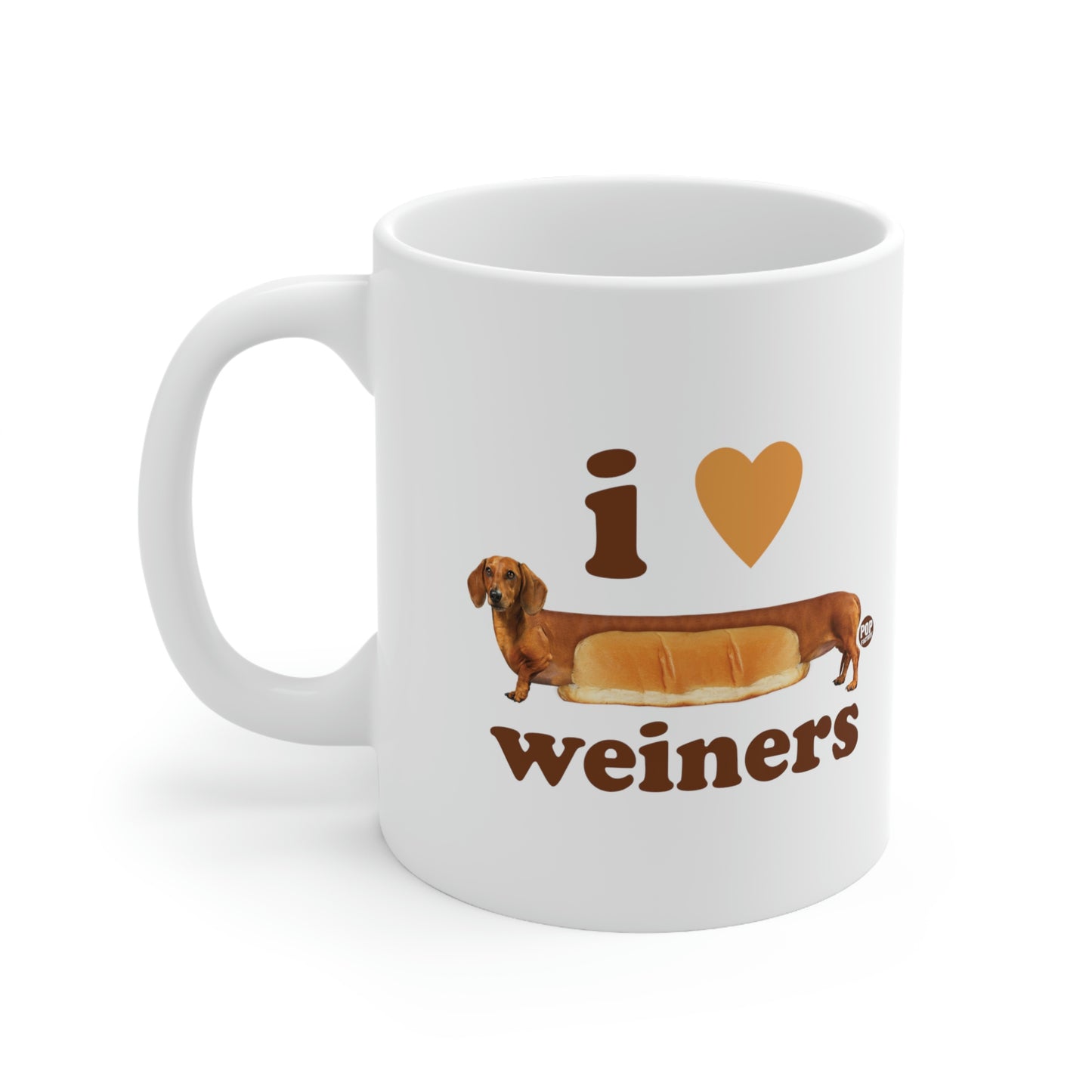 I LOVE WEINERS DOG COFFEE MUG