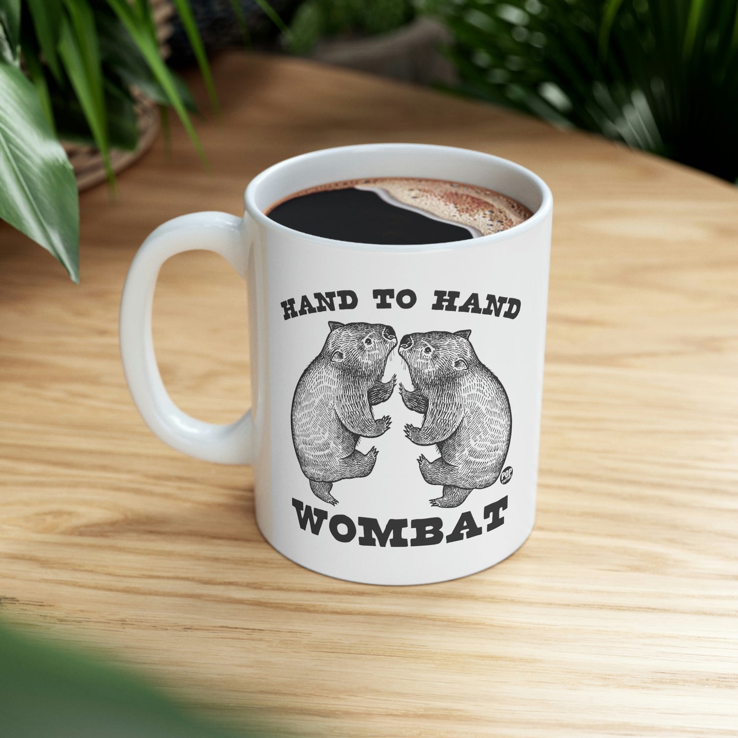 HAND TO HAND WOMBAT COFFEE MUG