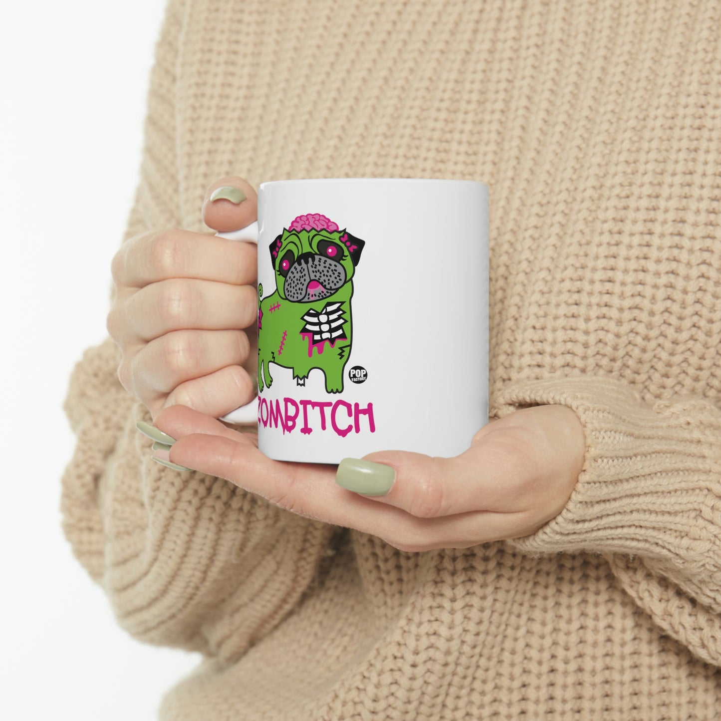 ZOMBITCH PUG COFFEE MUG