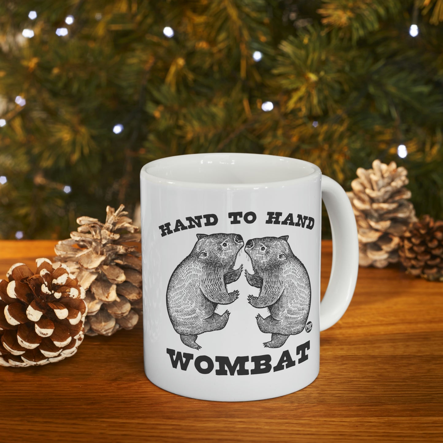 HAND TO HAND WOMBAT COFFEE MUG