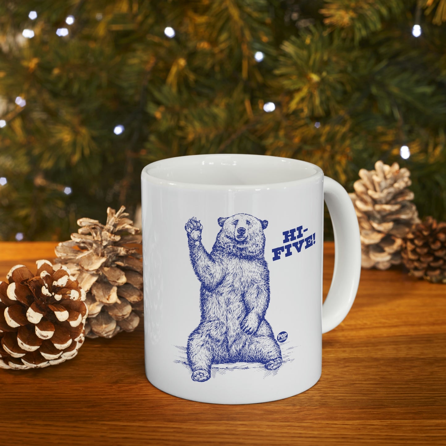 HI FIVE BEAR COFFEE MUG