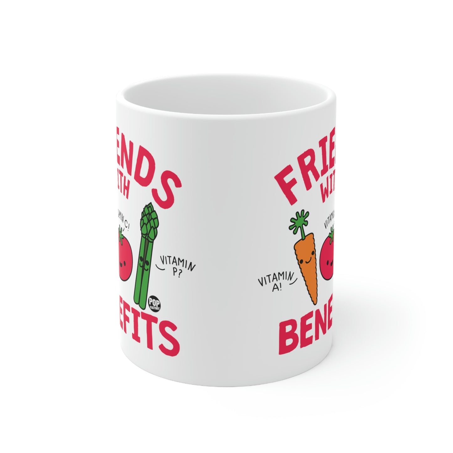 FRIENDS WITH BENEFITS VEGGIES COFFEE MUG